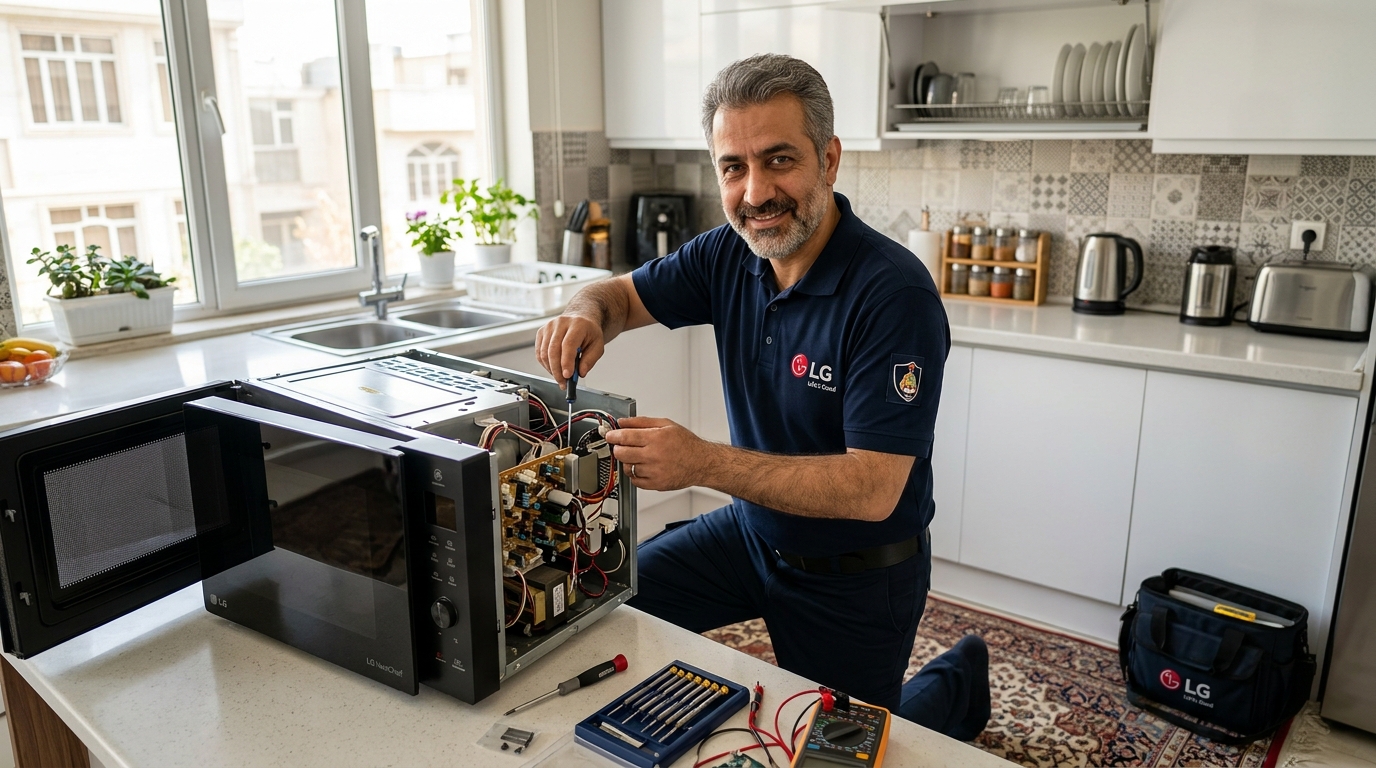 لیست کلمات و ارورهای متداول مایکروفر ال جی (عیب‌یابی سریع)