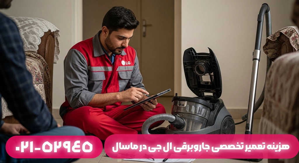 هزینه تعمیر جاروبرقی ال جی در ماسال چطور محاسبه می‌شود؟