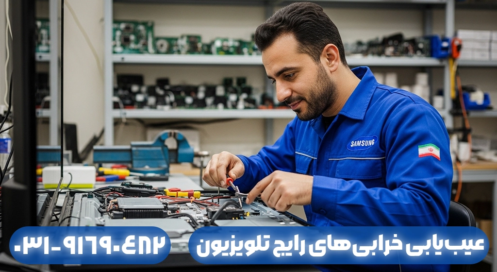 عیب‌یابی خرابی‌های رایج تلویزیون سامسونگ در اصفهان