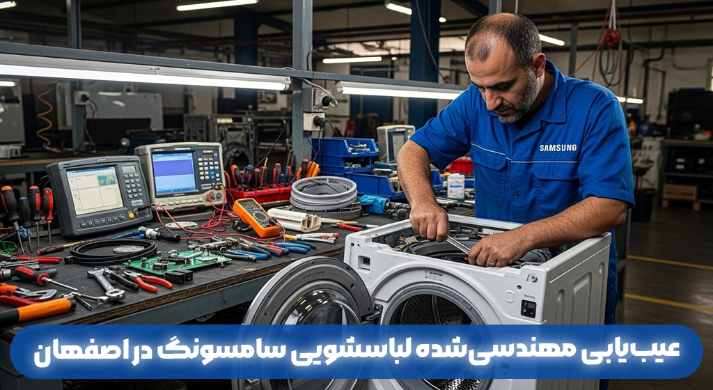 عیب‌یابی مهندسی‌شده لباسشویی سامسونگ در اصفهان
