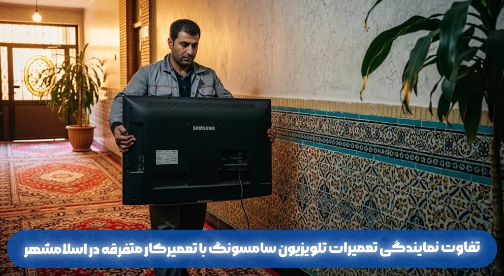 تفاوت نمایندگی تعمیرات تلویزیون سامسونگ با تعمیرکار متفرقه در اسلامشهر