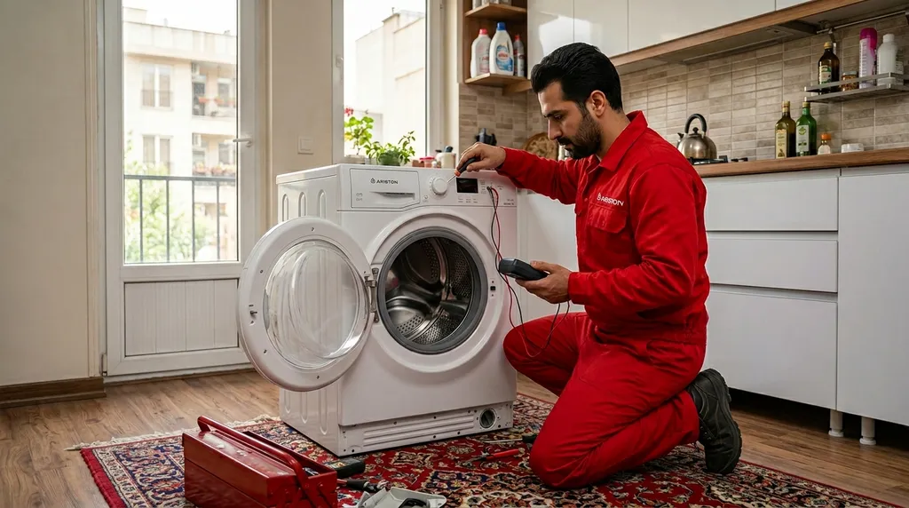 مشکلات رایج لباسشویی آریستون و راه‌حل‌های سریع در مشهد